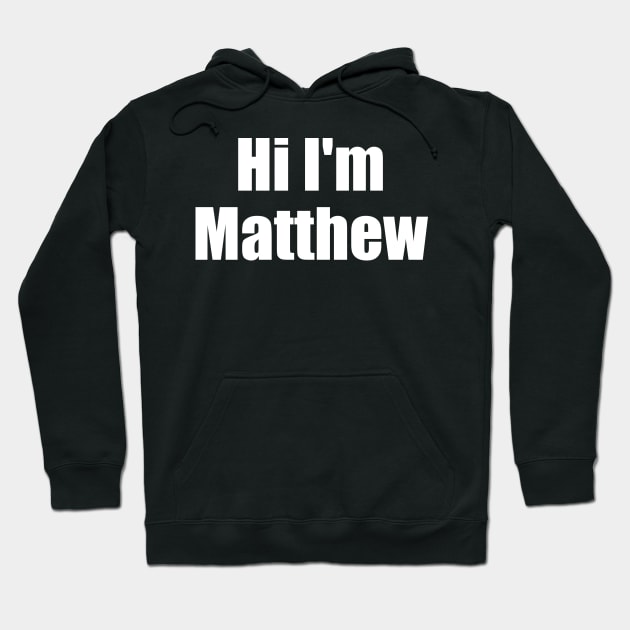 Hi I'm Matthew Hoodie by J